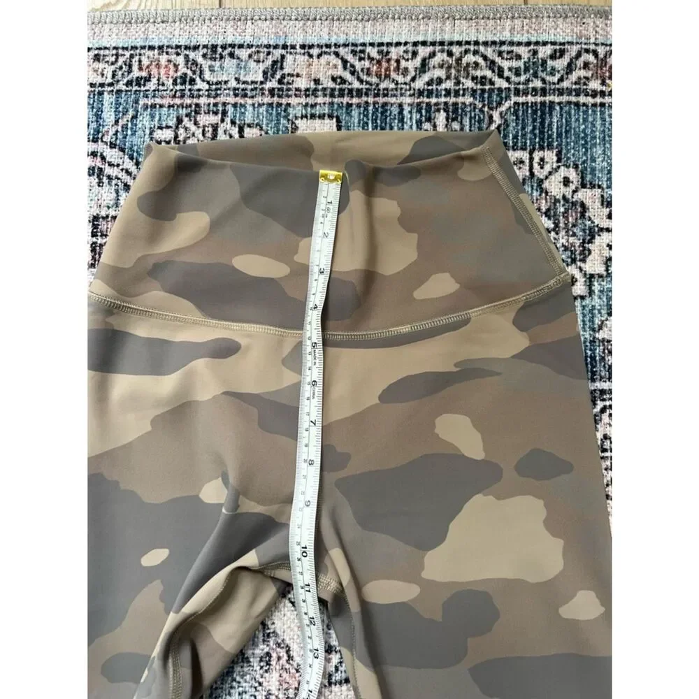 ALO Yoga Camo Leggings High Waist Brown and Tan Size XS